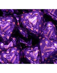 Palmer Purple Foiled Caramel Filled Milk Chocolate Hearts: 4LB Bag