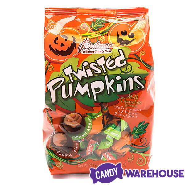Palmer Twist Wrapped Milk Chocolate Pumpkins: 25-Piece Bag - Candy Warehouse