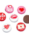 Palmer Valentine Foiled Chocolate Candy Rounds: 4LB Bag
