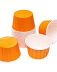 Paper 4-Ounce Candy Cups - Orange: 25-Piece Pack