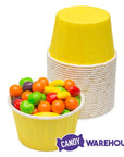 Paper 4-Ounce Candy Cups - Yellow: 25-Piece Pack