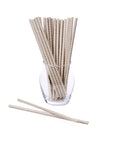 Paper 7.75-Inch Drinking Straws - Grey Chevron Stripes: 25-Piece Pack