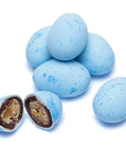 Pastel Blue Caramel Filled Chocolate Robin Eggs Candy: 2LB Bag