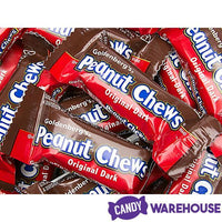 Peanut Chews Mini Size Candy Bars - Original Dark: 100-Piece Box