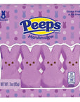Peeps Marshmallow Candy Bunnies - Lavender: 8-Piece Pack