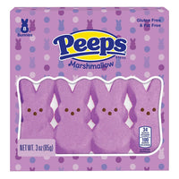 Peeps Marshmallow Candy Bunnies - Lavender: 8-Piece Pack - Candy Warehouse