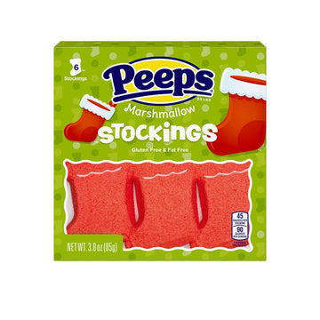 Peeps Marshmallow Stockings 6-Packs: 12-Piece Case - Candy Warehouse