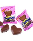 Peeps Milk Chocolate Covered Marshmallow Hearts: 24-Piece Box