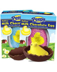 Peeps Yellow Marshmallow Chick in Milk Chocolate Egg