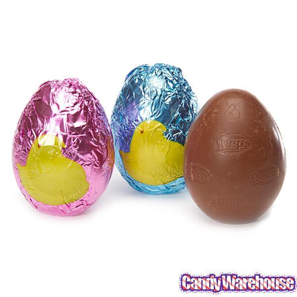 Peeps Yellow Marshmallow Chick in Milk Chocolate Egg - Candy Warehouse