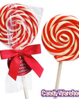 Peppermint 2-Ounce Swirl Lollipops: 15-Piece Box