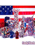 Patriotic Hard Candy Sticks: 80-Piece Box