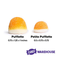 Petite Pufflettes Gummy Bites - Orange: 5LB Bag - Candy Warehouse