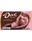 Pink Foiled Dove Milk Chocolate Hearts: 35-Piece Bag