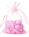 Pink Organza Candy Bags: 30-Piece Pack