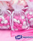 Pink Organza Candy Bags: 30-Piece Pack