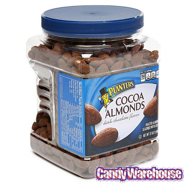Planters Cocoa Roasted Almonds: 37-Ounce Tub - Candy Warehouse