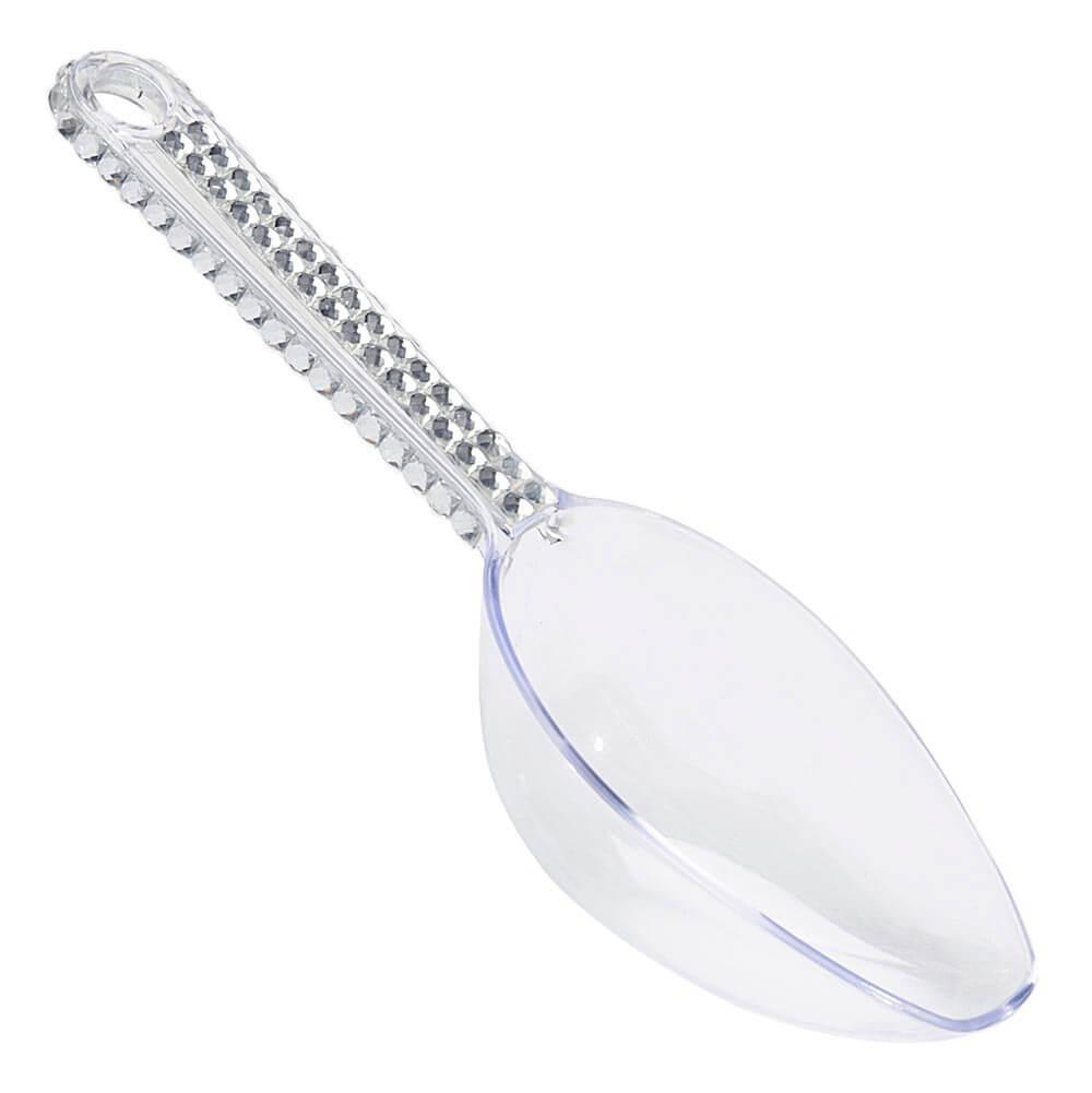 Plastic 2-Ounce Candy Scoop - Clear Rhinestone - Candy Warehouse