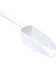 Plastic 2-Ounce Flat Bottom Candy Scoop - White
