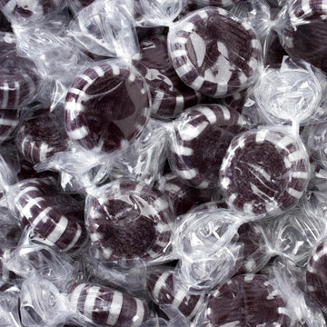 Primrose Black Licorice Starlight Mints Candy: 5LB Bag - Candy Warehouse