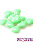 Primrose Tiny Candy Hearts - Pastel Green: 5LB Bag