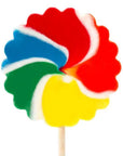 Psychedelic Swirl 3.5-Inch Lollipops - Primary Colors: 12-Piece Box