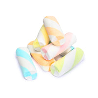 Puffy Poles Jumbo Marshmallow Twists - Assorted: 1KG Bag - Candy Warehouse