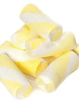 Puffy Poles Jumbo Marshmallow Twists - Banana: 1KG Bag
