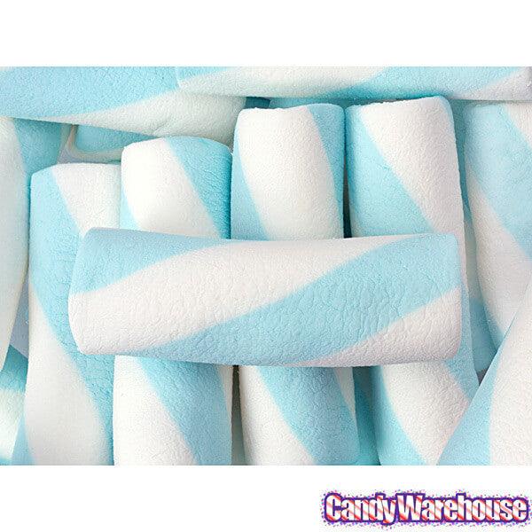 Puffy Poles Jumbo Marshmallow Twists - Blueberry: 1KG Bag - Candy Warehouse