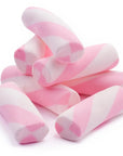 Puffy Poles Jumbo Marshmallow Twists - Strawberry: 1LB Bag