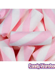 Puffy Poles Jumbo Marshmallow Twists - Strawberry: 1LB Bag