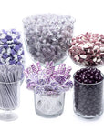 Purple Candy Bar Table Assortment