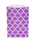 Purple Casablanca Pattern Candy Bags: 25-Piece Pack