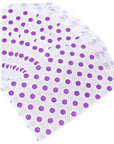 Purple Polka Dot Candy Bags: 25-Piece Pack