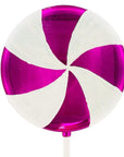 Purple Swirl Plastic Candy Lollipop - 24 Inch