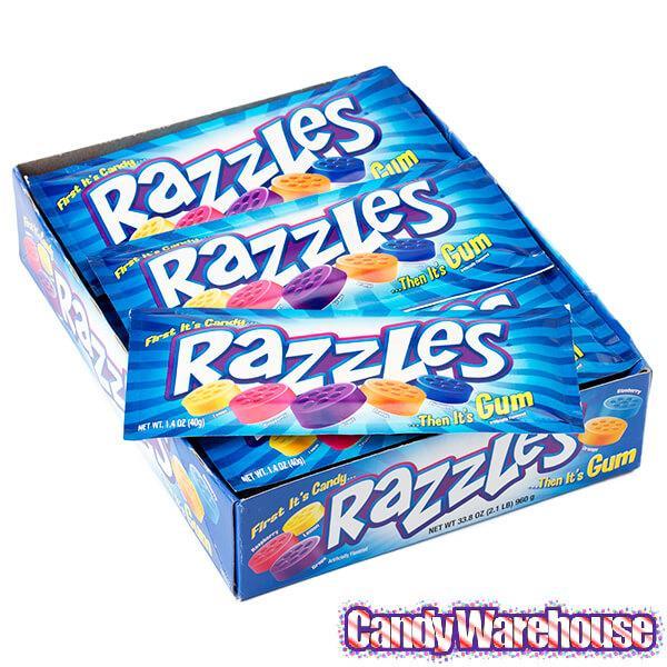 Razzles Candy Packs - Original: 24-Piece Box - Candy Warehouse