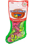 Red & Green Tootsie Roll Fruit Chews in Christmas Stockings: 24-Piece Case