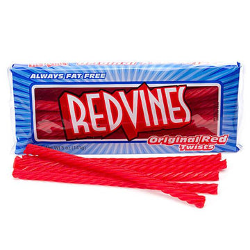 Red Vines Licorice Twists 5-Ounce Trays - Original: 24-Piece Box - Candy Warehouse