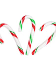Red, White, and Green Peppermint Mini Candy Canes: 200-Piece Tub