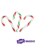 Red, White, and Green Peppermint Mini Candy Canes: 200-Piece Tub