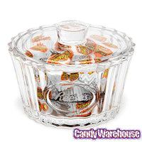Reese's Crystal Candy Dish with Cover - Candy Warehouse