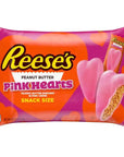 Reese's Peanut Butter Filled Pink Chocolate Hearts: 15-Piece Bag