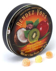 Rendez Vous Mini Bon Bons Tins - Tropical Fruit: 12-Piece Box