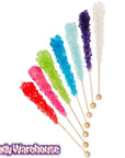 Rock Candy Crystal Sticks Assortment - Unwrapped: 120-Piece Box