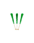 Rock Candy Crystal Sticks Wrapped - Green: 100-Piece Case