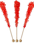 Rock Candy Crystal Sticks - Red: 120-Piece Case