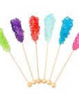 Rock Candy Swizzle Sticks - Assorted Colors - Unwrapped: 72-Piece Box
