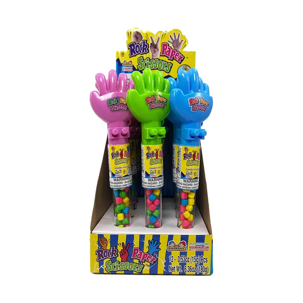 Rock Paper Scissors Hand Game Lollipops: 12-Piece Box – Candy