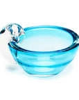 Round Crystal Candy Dish - Blue