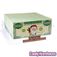 Russell Stover Billion Dollar Santa Chocolate Bars: 6-Piece Pack - Candy Warehouse